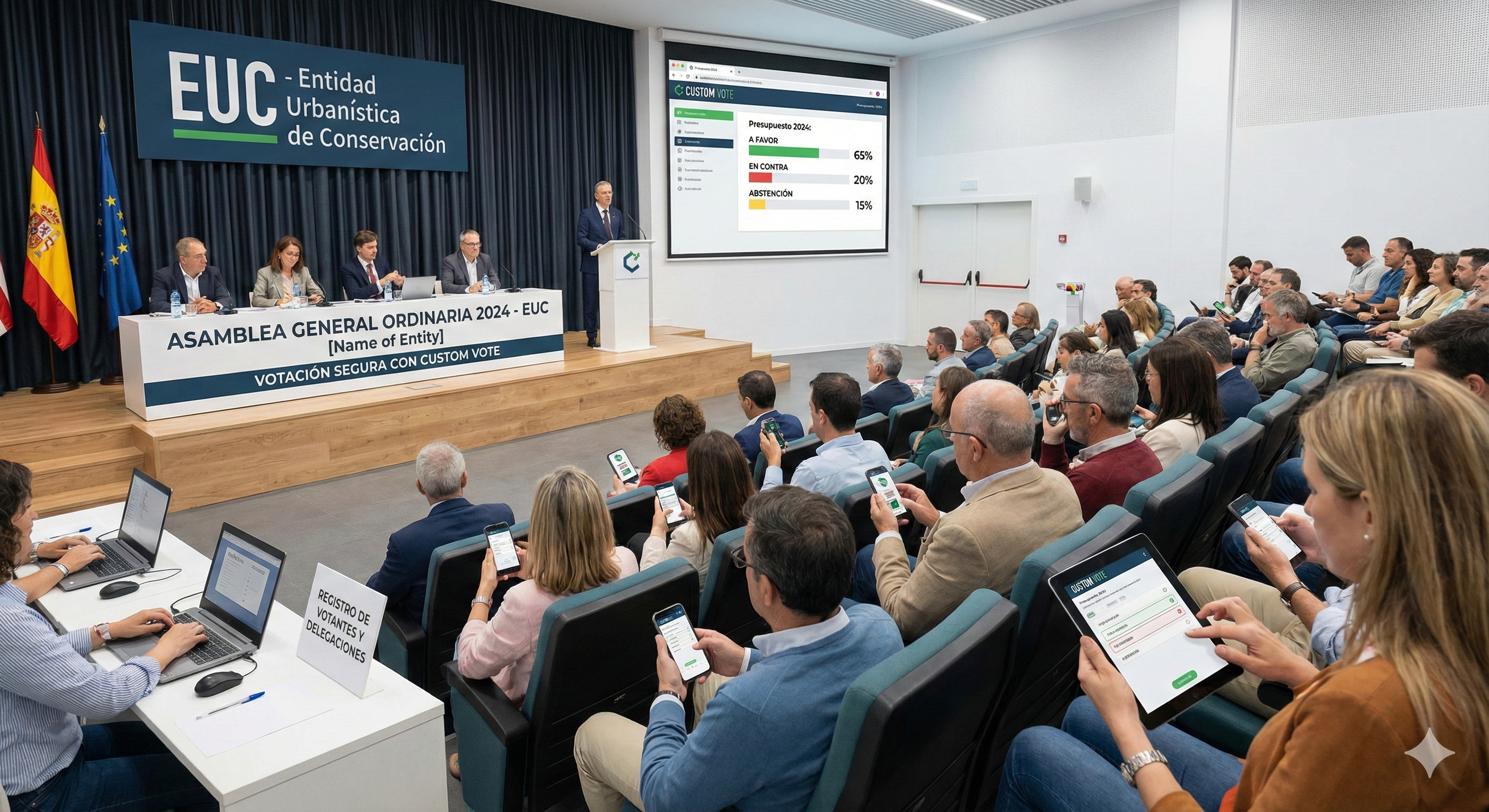 Visualización de resultados de votación en tiempo real con gráficas modernas